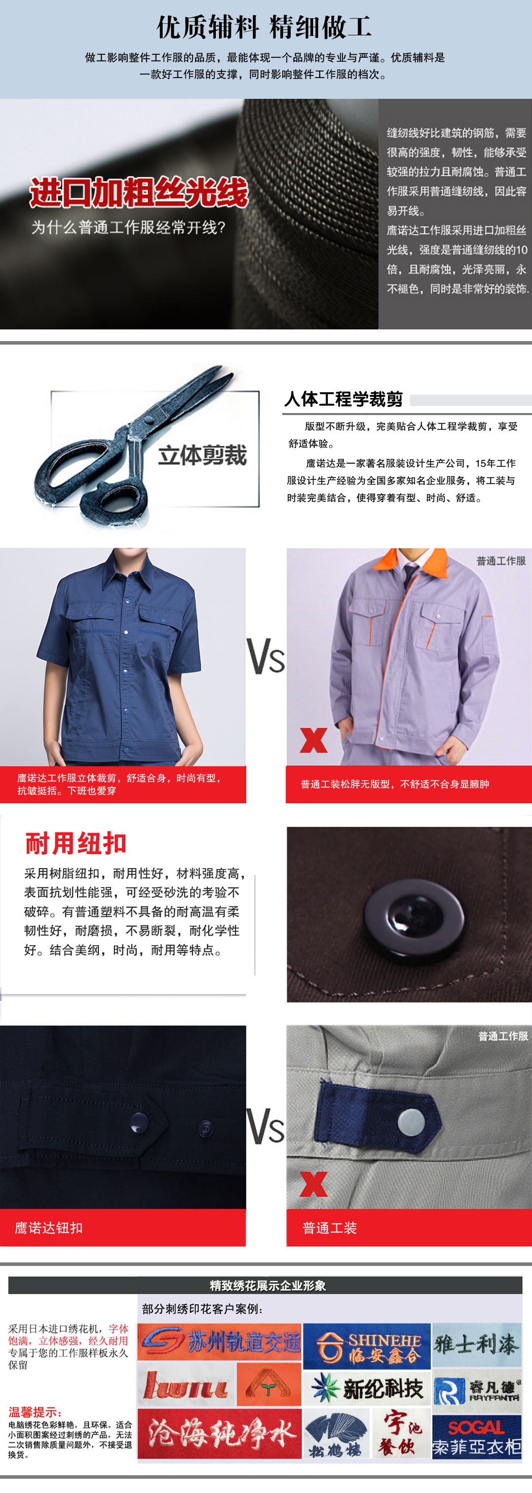 蟹青色短袖工作服AD11-1(图2)